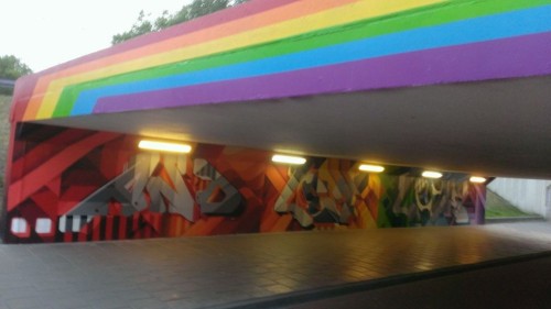 Regenboogtunnel Kruisstraat Eindhoven Regenboogtunnel Kruisstraat Eindhoven